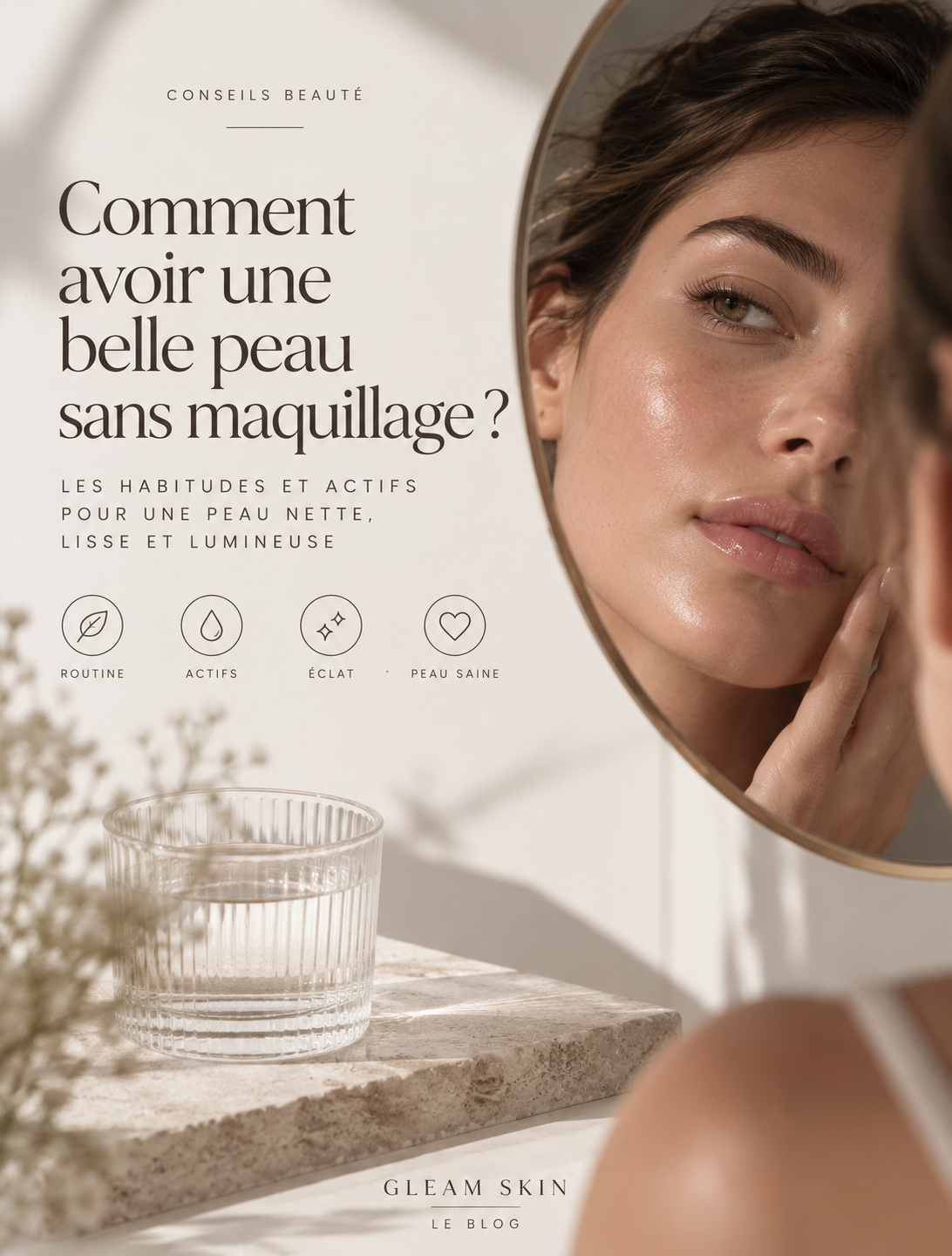 Comment avoir une belle peau sans maquillage ? Les habitudes et actifs pour une peau nette, lisse et lumineuse