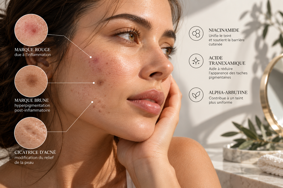 Marques après les boutons : pourquoi restent-elles sur la peau et comment retrouver un teint plus uniforme ?