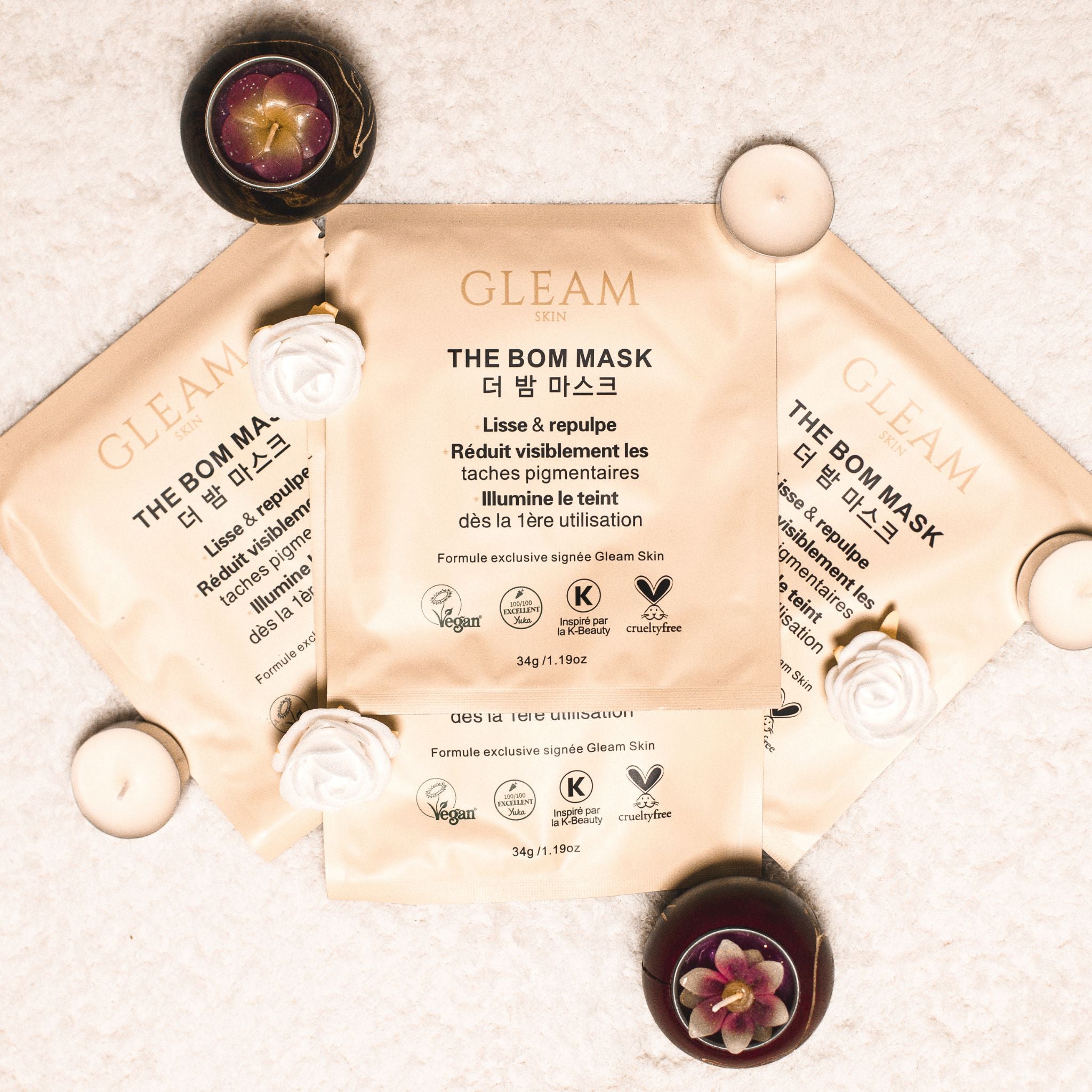 LOT DE 4 THE BOM MASK